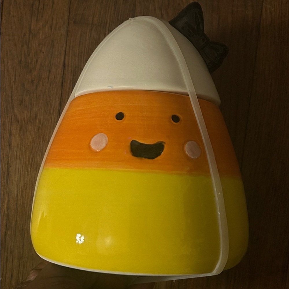 Cute Candy Corn Ceramic Container